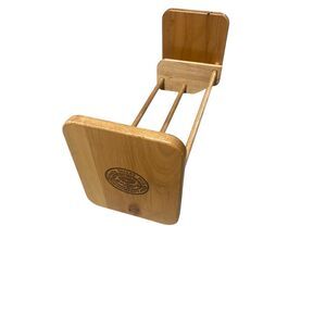 Napa Valley Wood Adjustable Slider Rack Book Shelf Casset VHS CD DVD Storage vtg